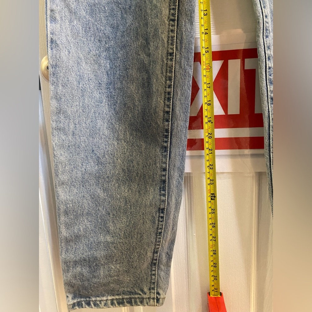 90’s Vintage Lee High-Waisted Acid Wash Mom Jeans 27 W— Grunge Retro Denim - Picture 11 of 12